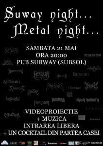 Metal Night @ Subway Pub Bacau 212x300