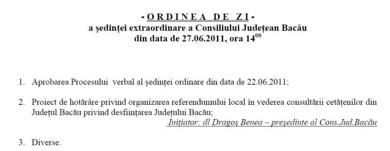 benea judetul bacau desfiintare