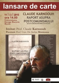 Lansare Claude Karnoouh_2015_BACAU
