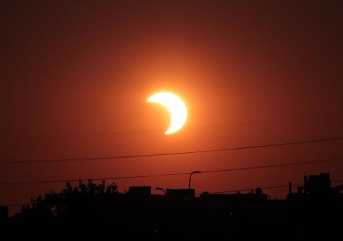 eclipsa partiala de soare