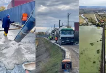 VIDEO: A început turnarea betonului pe “Faleza Bistriței”