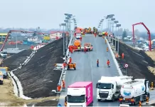 VIDEO. Lucrările pe lotul 1 A7 Focșani–Bacău avansează. Umbrărescu trage tare sa deschida traficul până la final de an