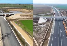 Progres spectaculos pe șantierul Autostrăzii A7 Focșani–Bacău. Imagini noi arată ritmul accelerat al lucrărilor pe loturile 1 și 2