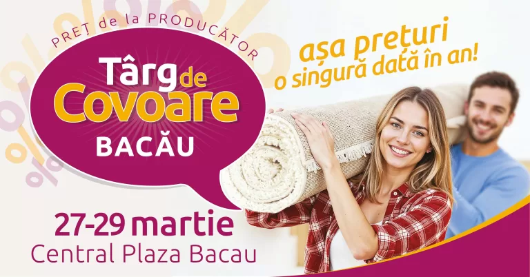 Targ de Covoare Bacau 2026 FB event cover RO