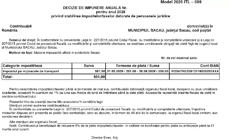 taxe masini