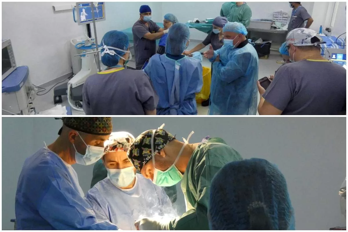 Premieră medicală în Bacău: prima operație de protezare totală a genunchiului asistată robotic, realizată cu succes la SJU