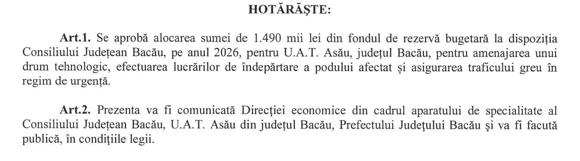 hotarare cj