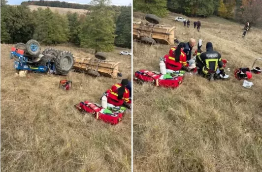 accident tractor